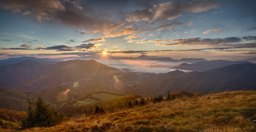 Sunrise at Osnica, Mala Fatra, Slovakia