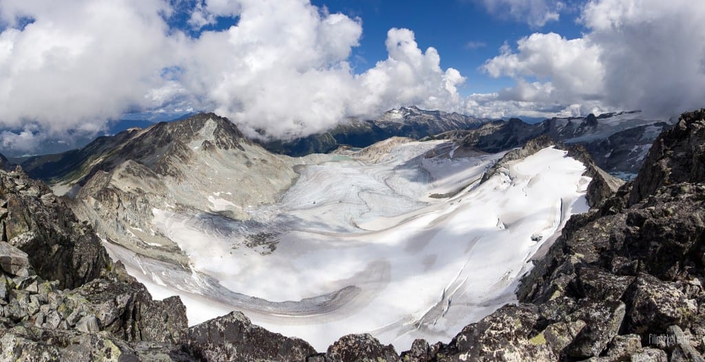 Spearhead panoramatic view, Whistler, British Columbia, Canada