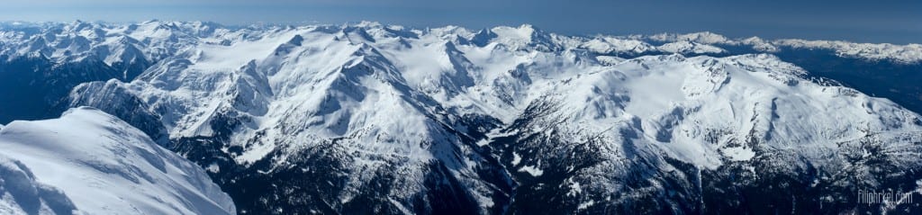 Panoramatic View from Wedge Mountain, British Columbia, Canada