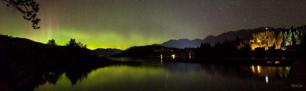 Aurora Borealis in Whistler, British Columbia, Canada
