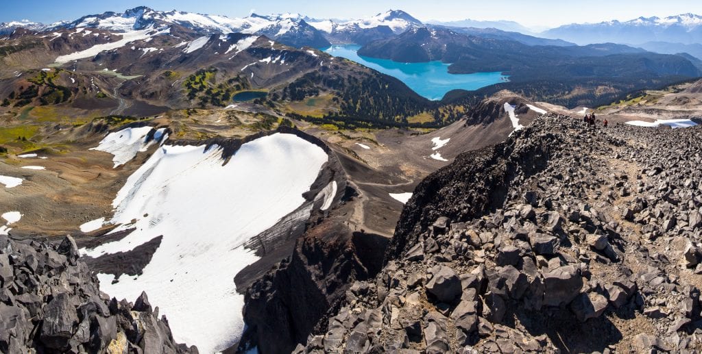 View from Black Tusk, Garibaldi lake, British Columbia, Canada